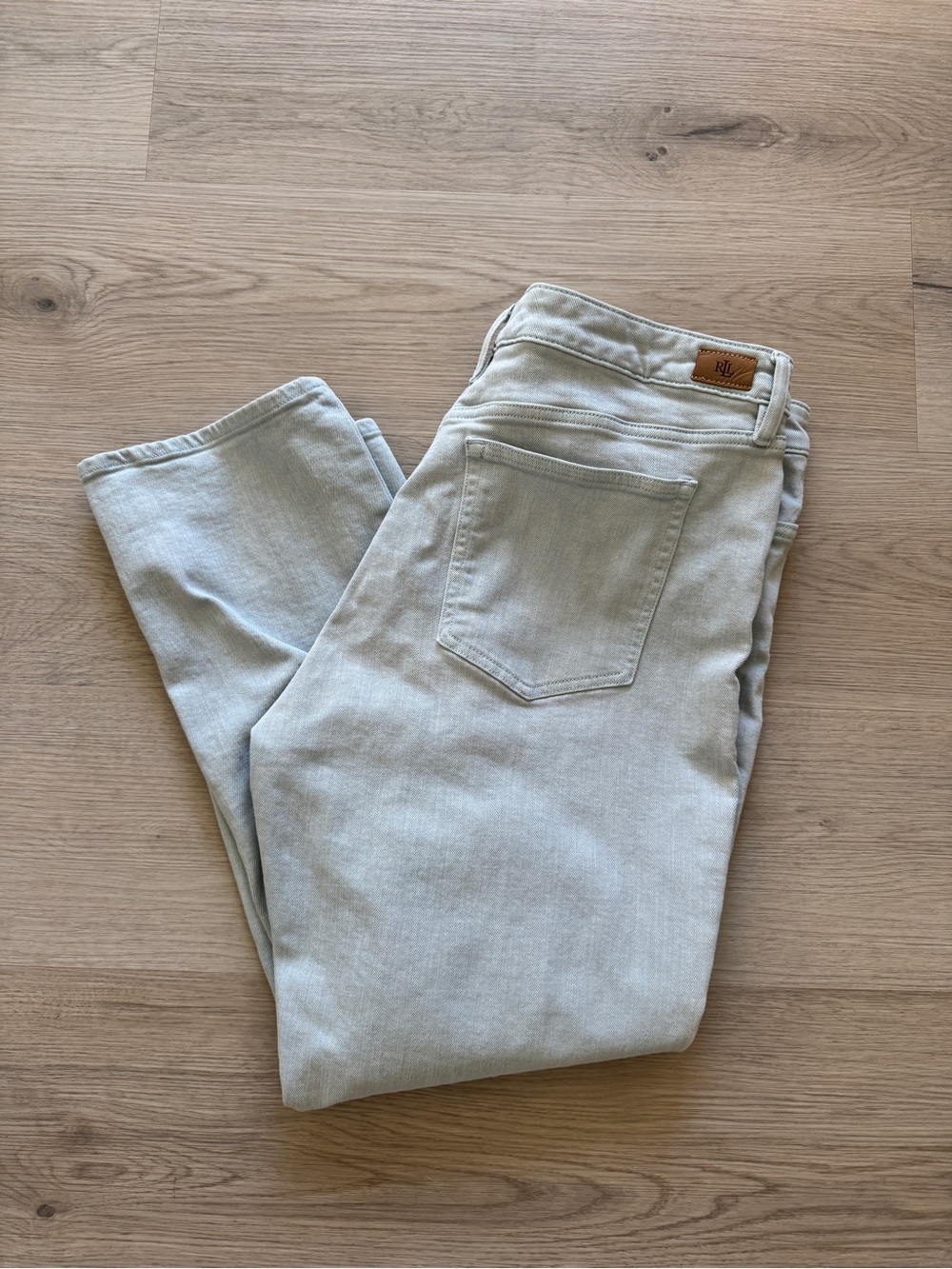 Lauren Ralph Lauren Light Wash Straight Leg Jeans Women’s 16 Coastal Casual
